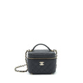 Chanel 22S Top Handle Vanity Caviar Black L