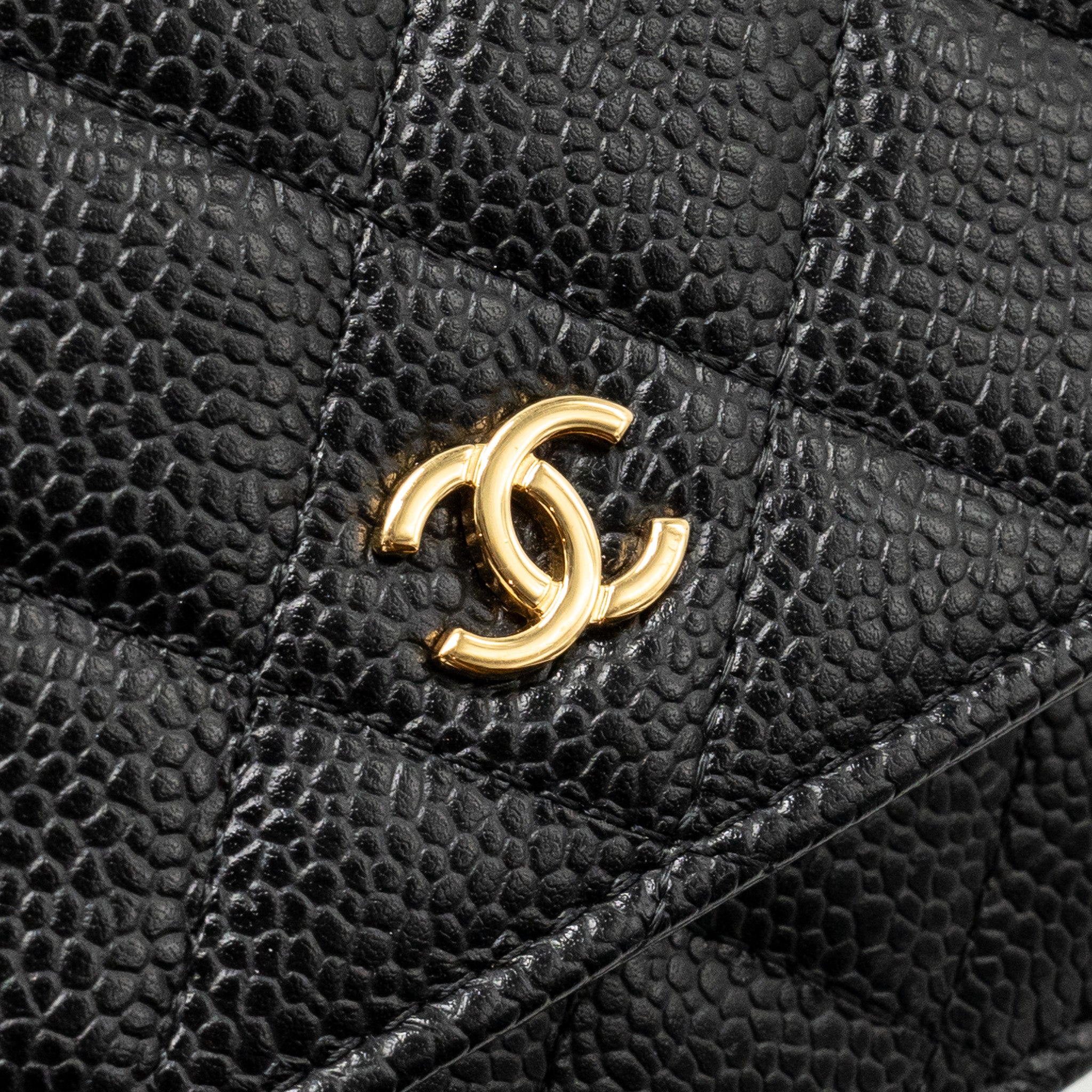 CHANEL Classic Wallet On Chain Caviar Black