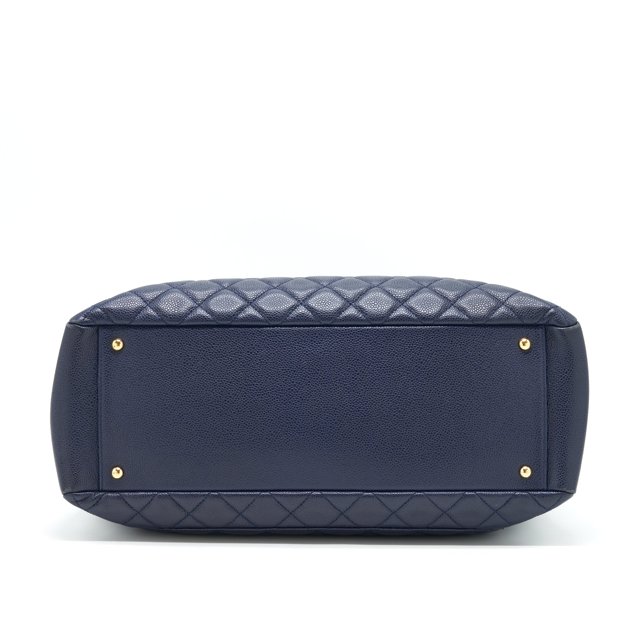 Chanel Grand Shopping Tote XL Caviar Navy Blue