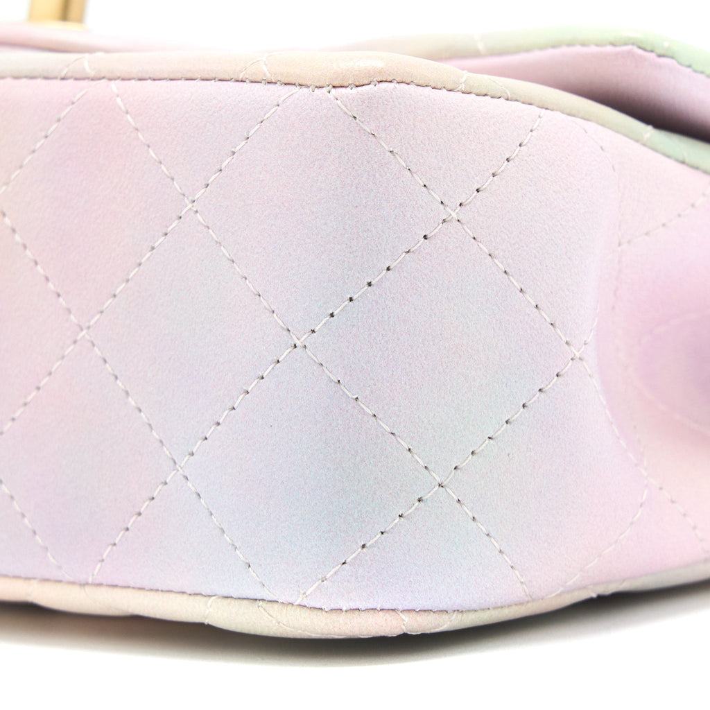 Chanel Top Handle Mini Rectangular Flap Ombré Multicolour Lambskin  (Microchip)