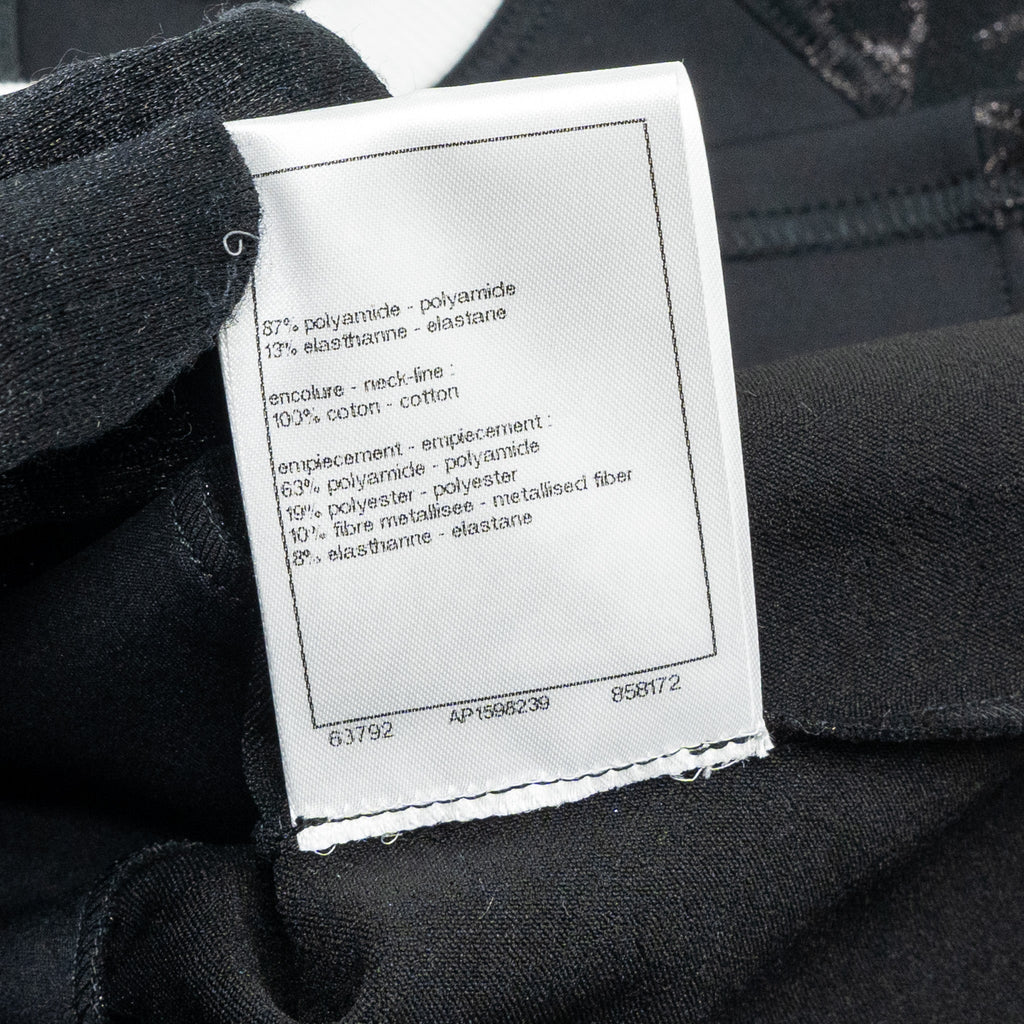 Chanel size36 24C top short sleeves T-shirt black