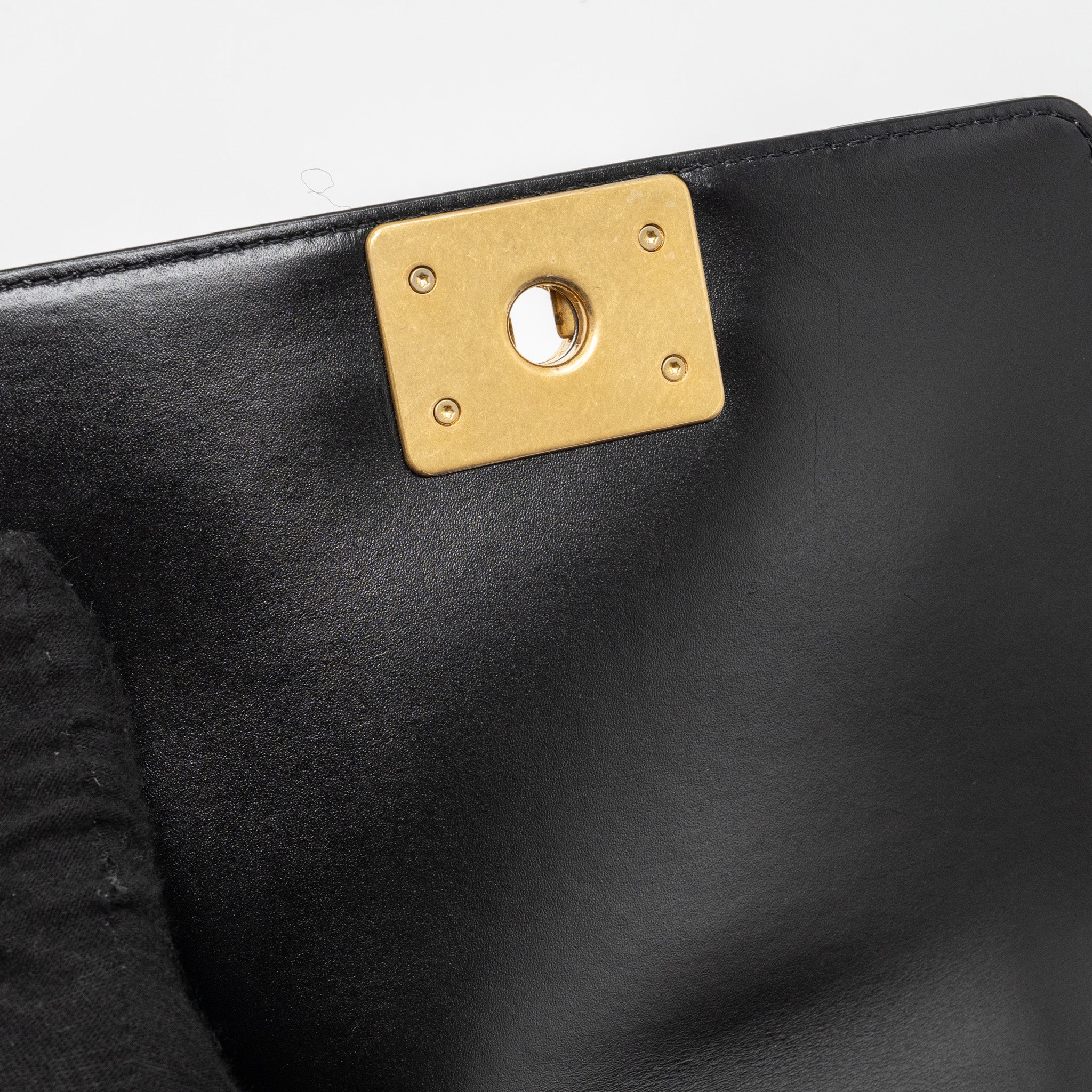 Chanel mini square boy bag limited edition calfskin black  (microchip)
