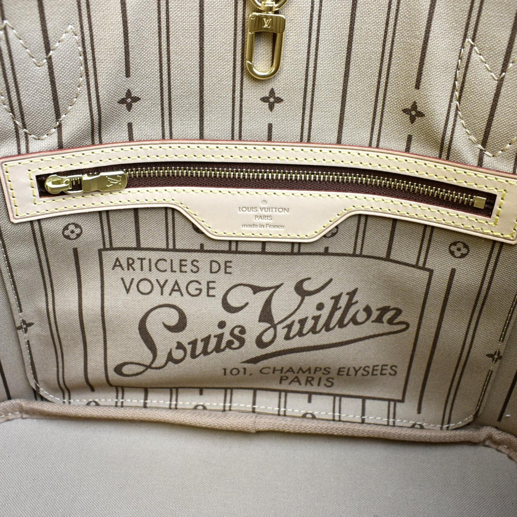 LOUIS VUITTON LV Heritage Neverfull PM Monogram Canvas Tote Bag Brown