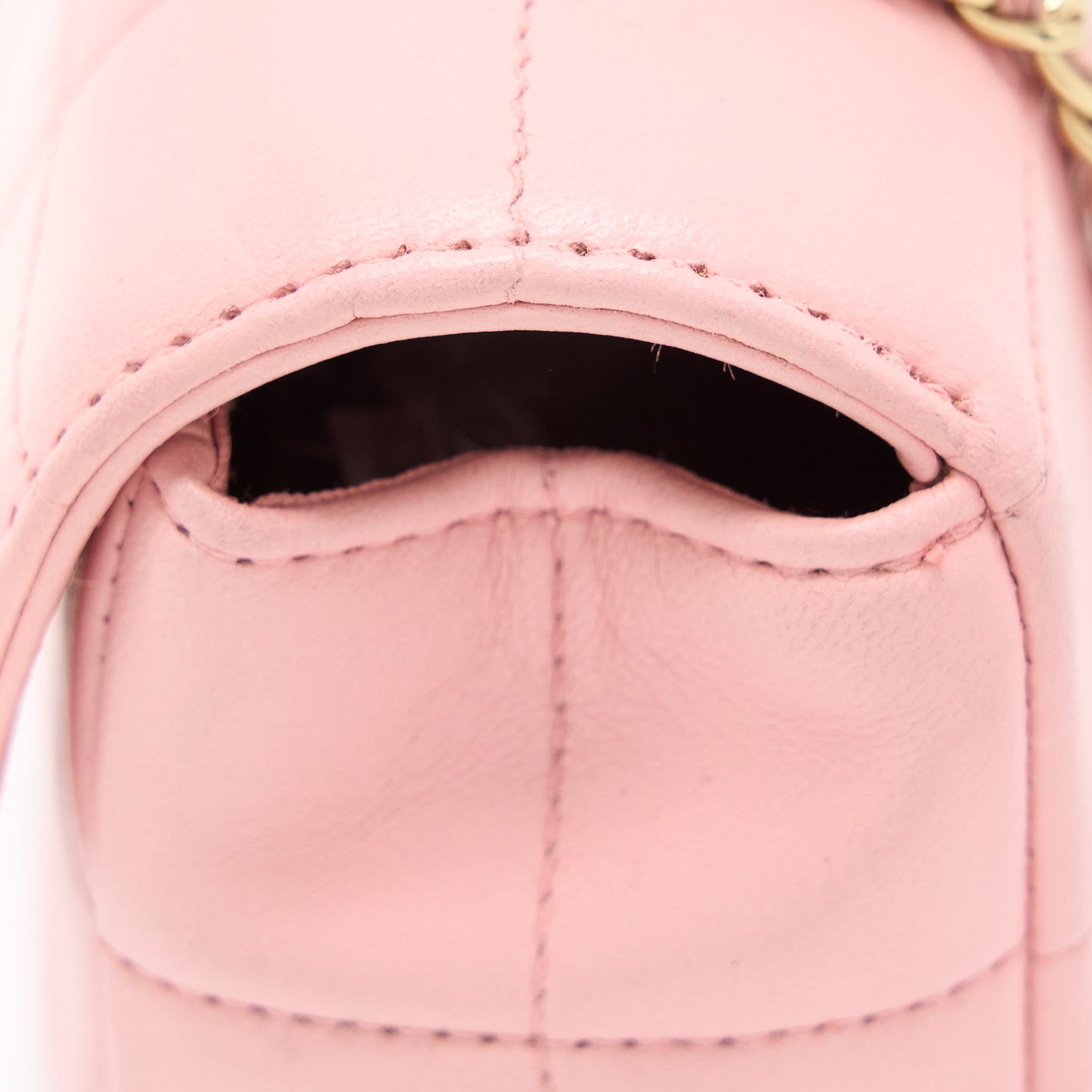 Chanel Camellia Mini Flap Bag Lambskin Pink