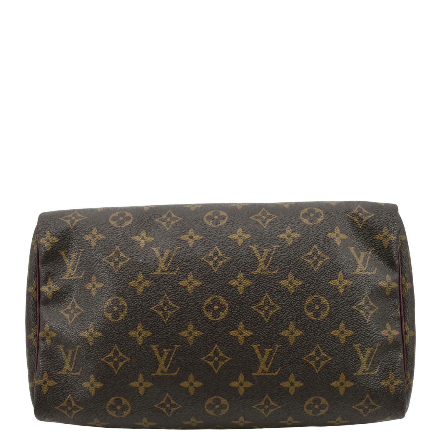 LOUIS VUITTON Totem Speedy 30 Monogram Canvas Satchel Bag Magenta