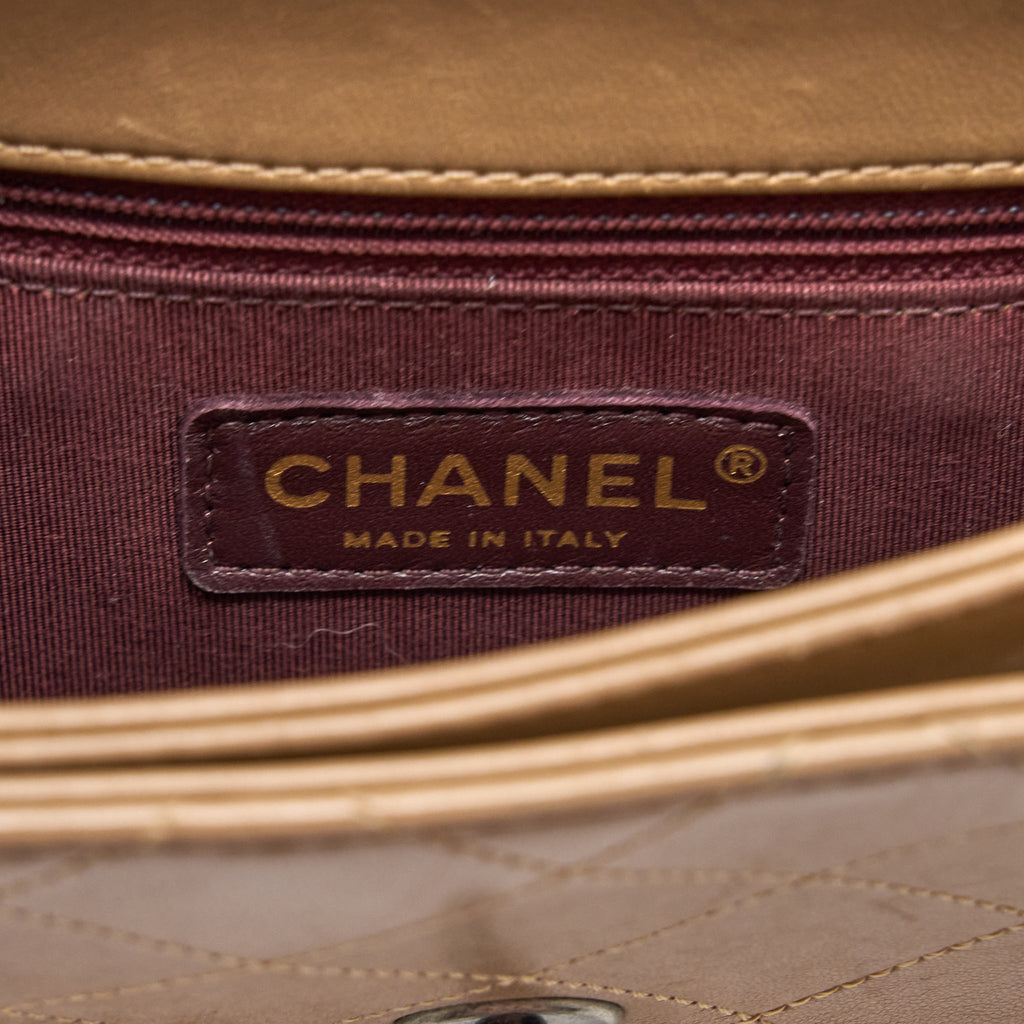 Chanel Messenger Flap Bag Lambskin Beige