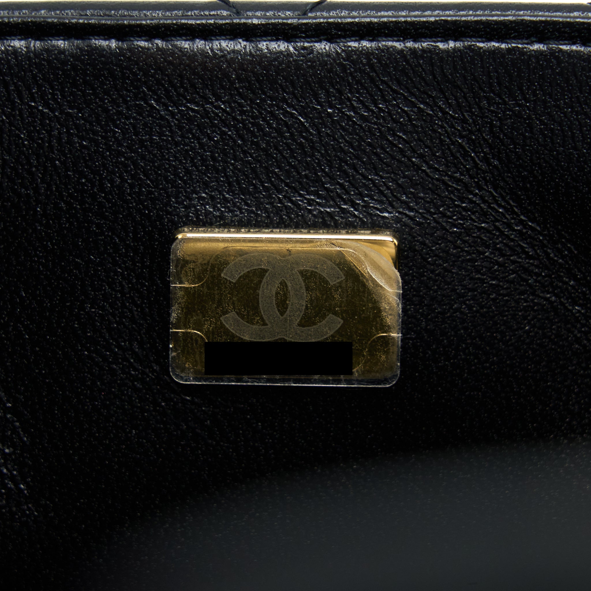 Chanel Mini Square Flap Bag Lambskin Black L
