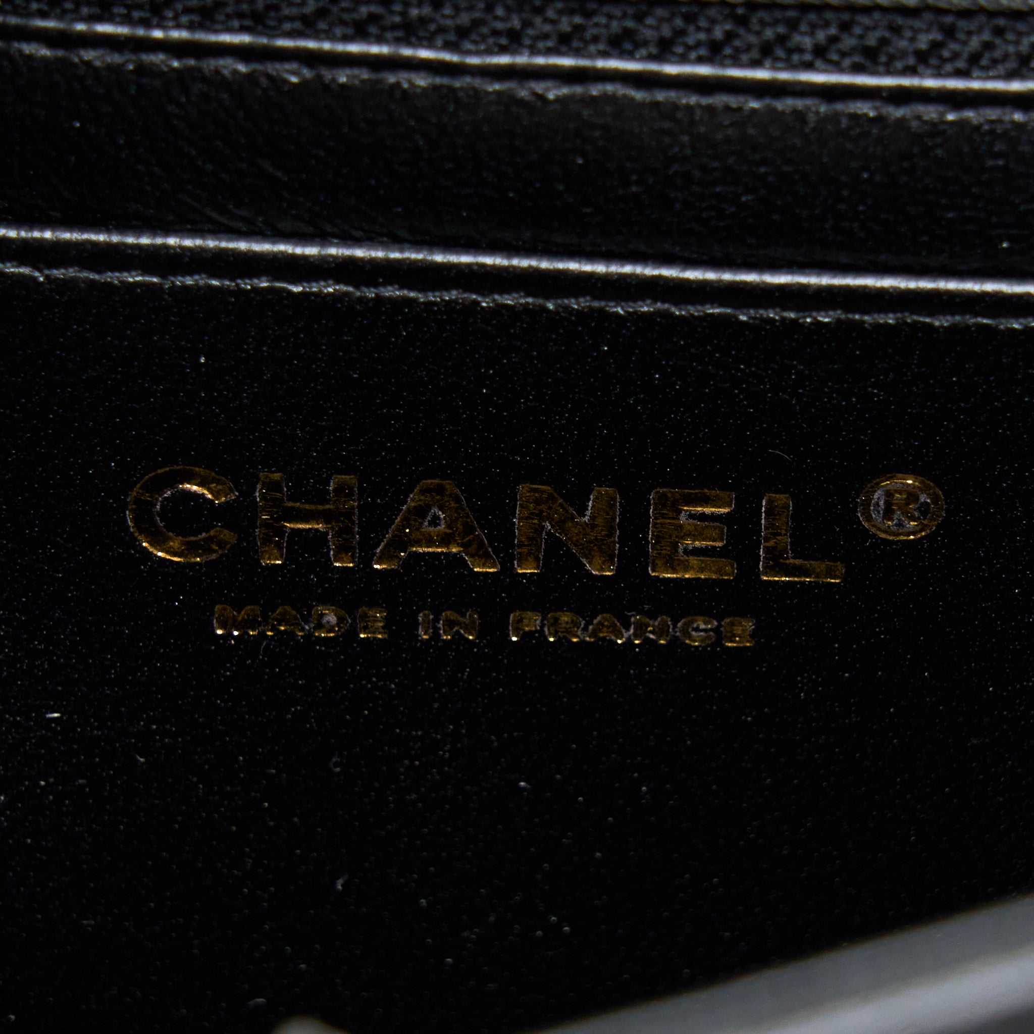 Chanel Mini Square Flap Bag Lambskin Black L