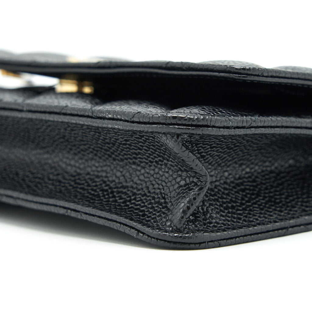 Chanel Classic Wallet on Chain Caviar black