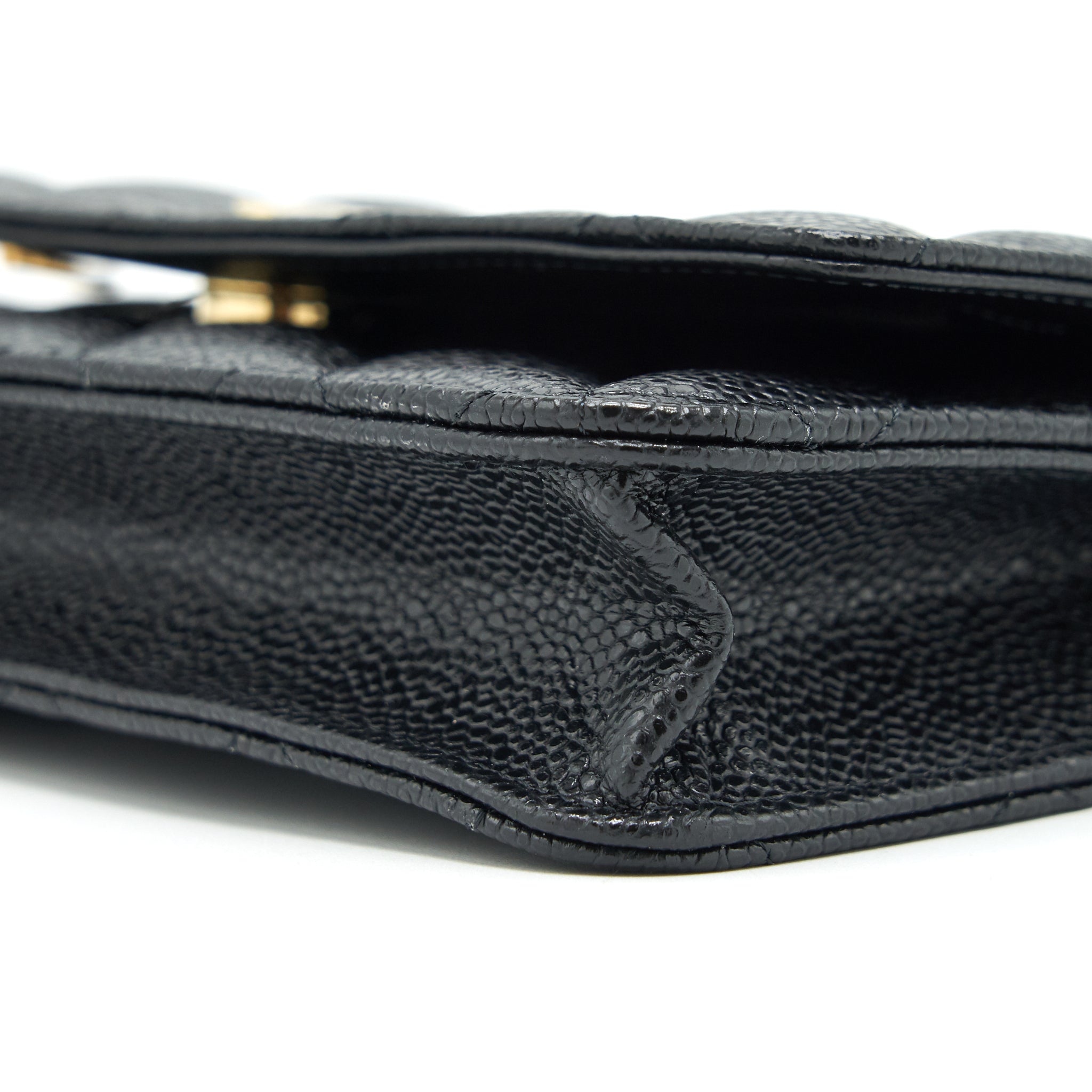 Chanel Classic Wallet on Chain Caviar black
