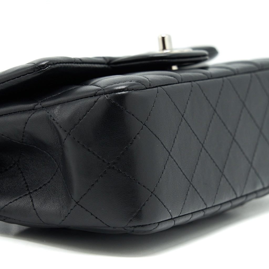 Chanel mini Rectangular Flap bag Lambskin black