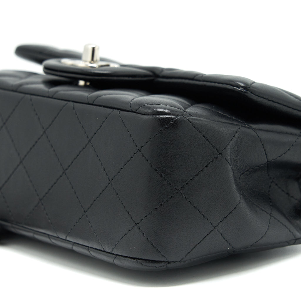 Chanel mini Rectangular Flap bag Lambskin black