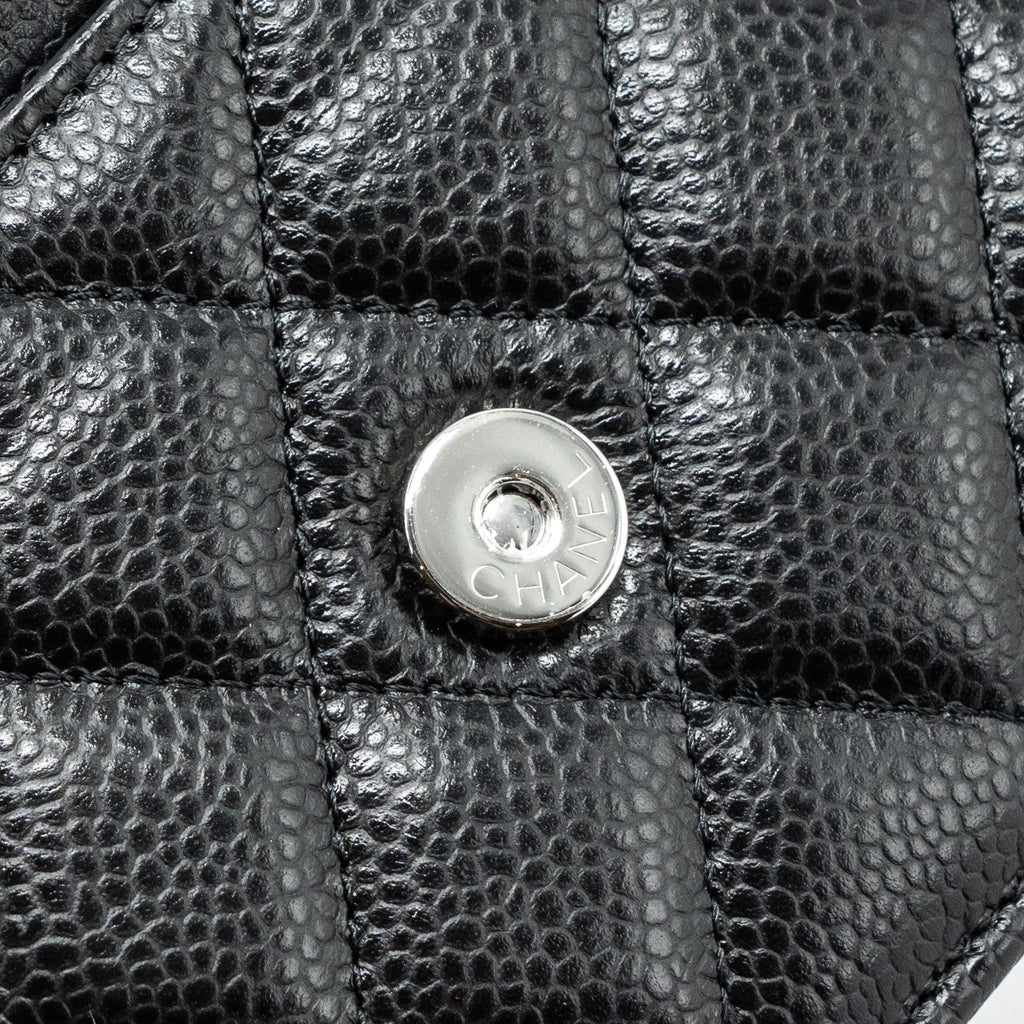 Chanel Classic Wallet On Chain Caviar Black  (microchip)