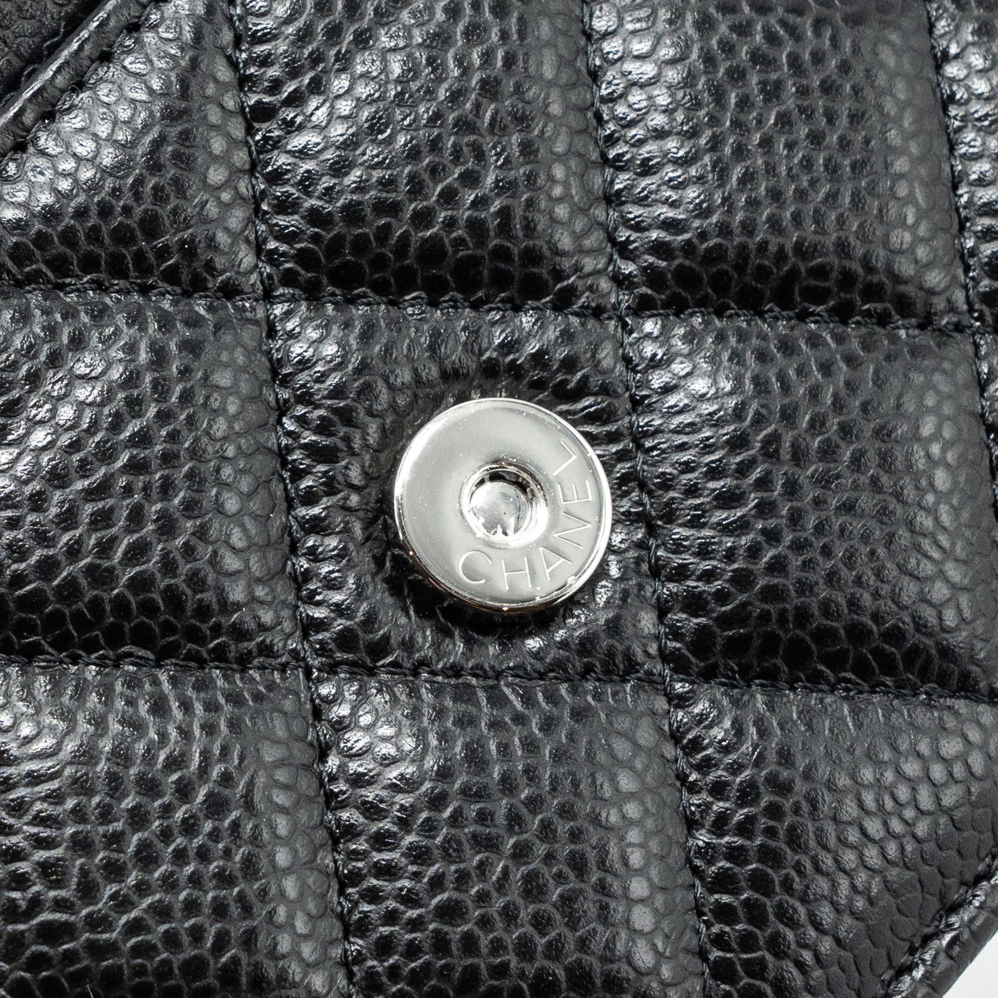 Chanel Classic Wallet On Chain Caviar Black  (microchip)
