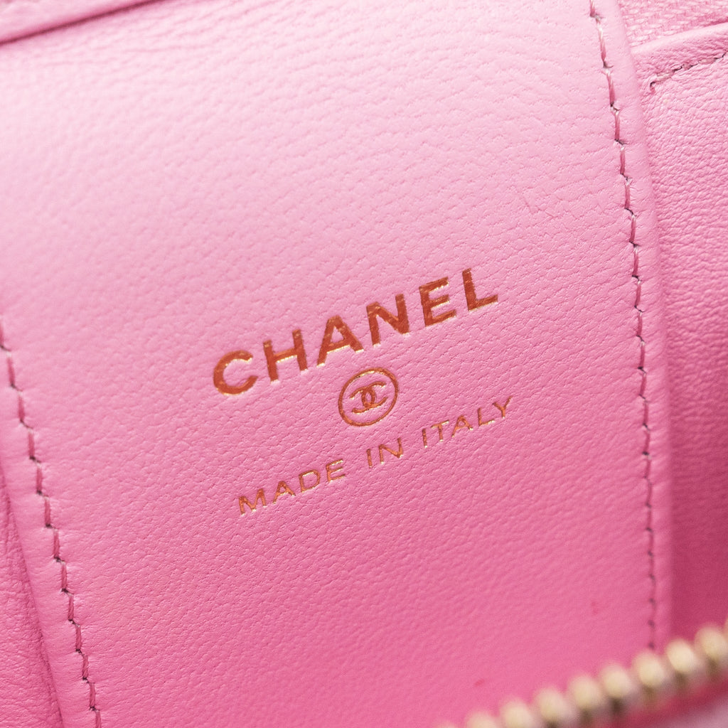 Chanel mini vanity with chain caviar light pink  (Microchip)