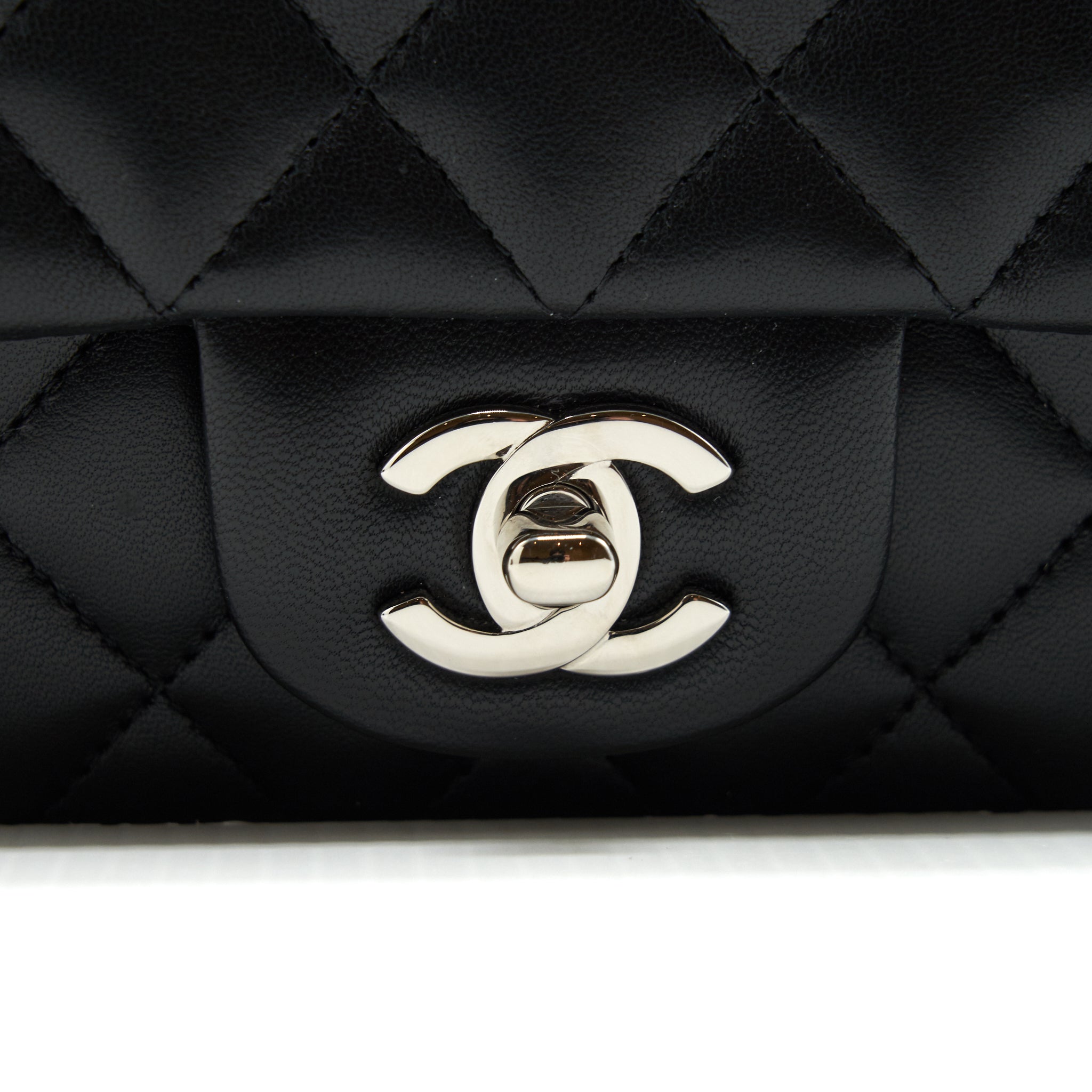 Chanel mini Rectangular Flap bag Lambskin black