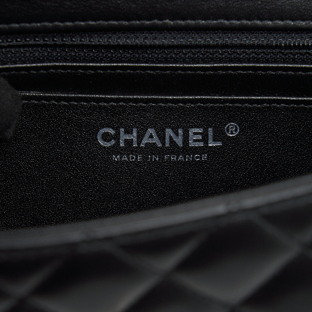 Chanel mini Rectangular Flap bag Lambskin black