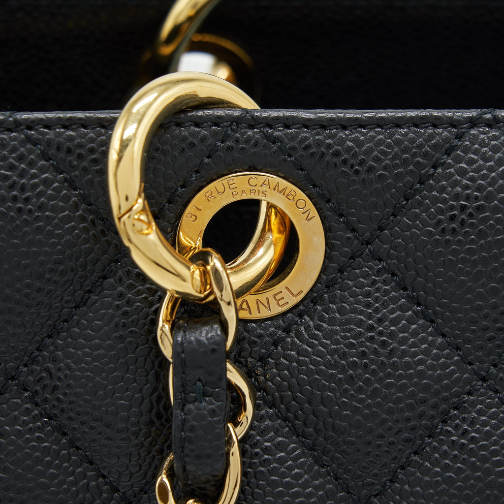 Chanel Grand Shopping Tote Bag Caviar Black