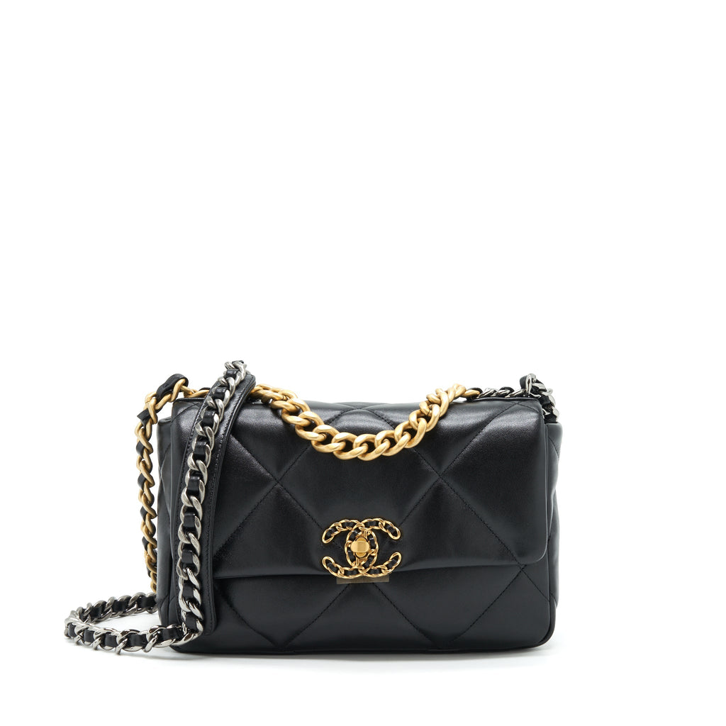 Chanel Small 19 Bag Lambskin Black