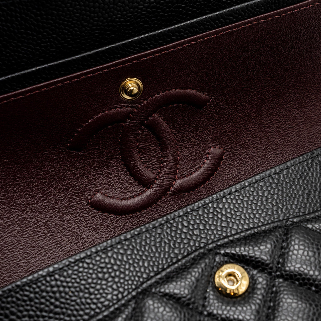 Chanel Small Classic double FLAP BAG Caviar black