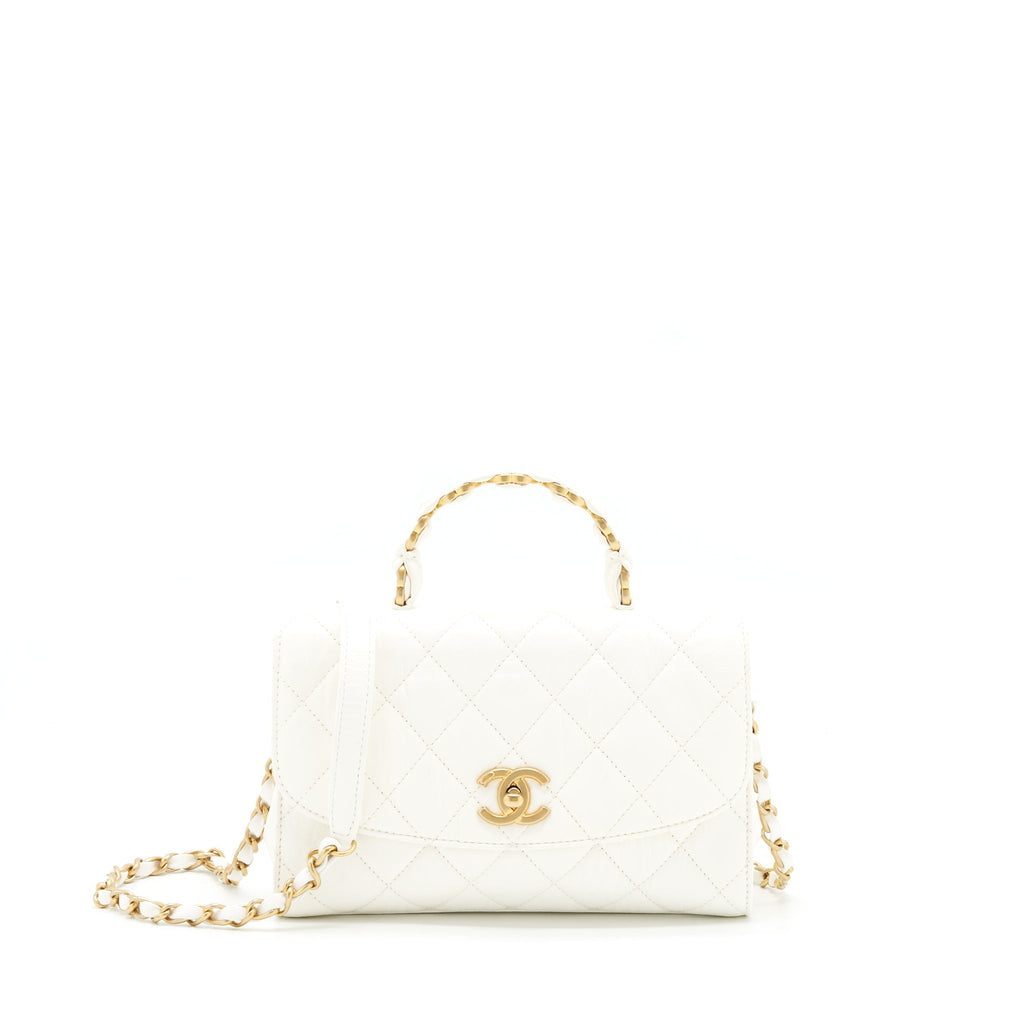 Chanel Seasonal Flap Bag Lambskin White