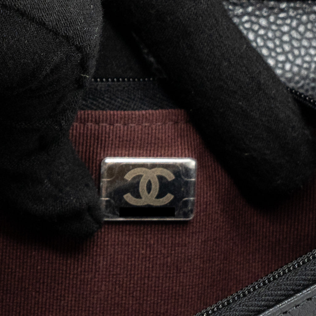Chanel Classic Wallet On Chain Caviar Black  (microchip)