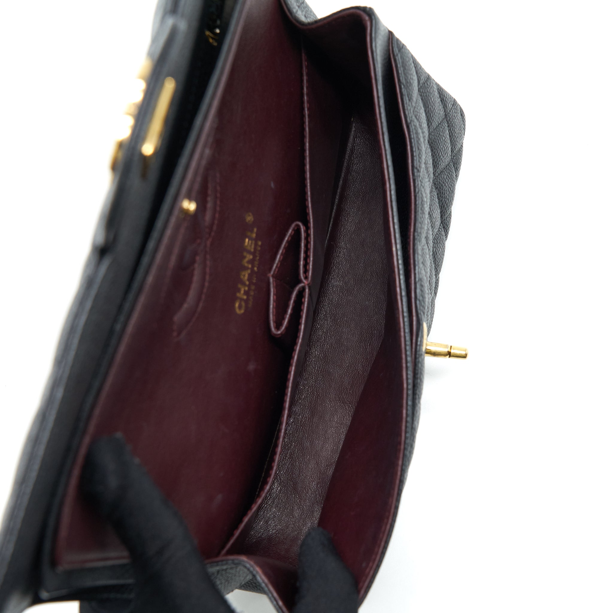 Chanel Medium Classic Double Flap Bag Caviar Black