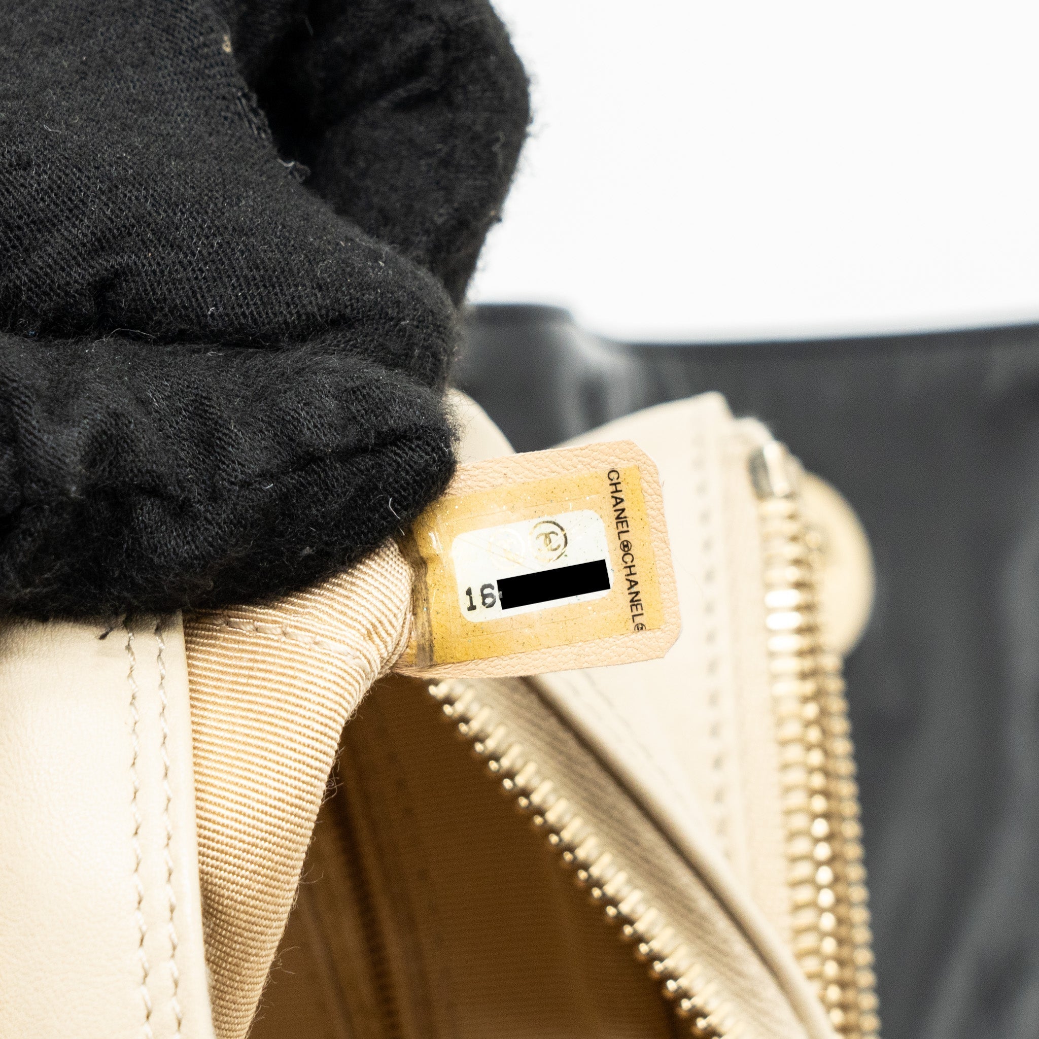 Chanel Medium In The Mix Flap Bag Leather Black/Beige/Cream