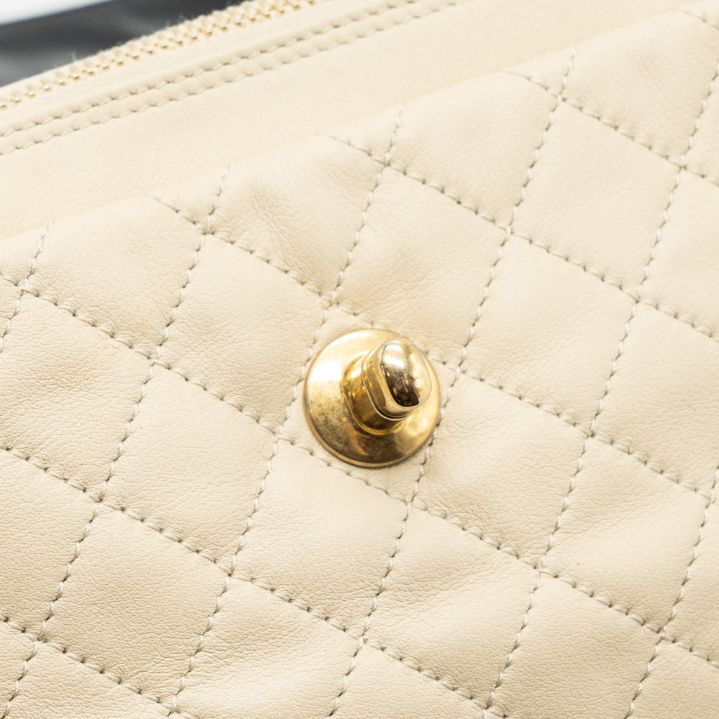 Chanel Medium In The Mix Flap Bag Leather Black/Beige/Cream