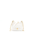 Chanel 23C Small Hobo Bag Shiny Calfskin White Brushed  (Microchip)
