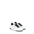 Chanel Size 37.5 Letter/CC Logo Sneaker Calfskin Black/White