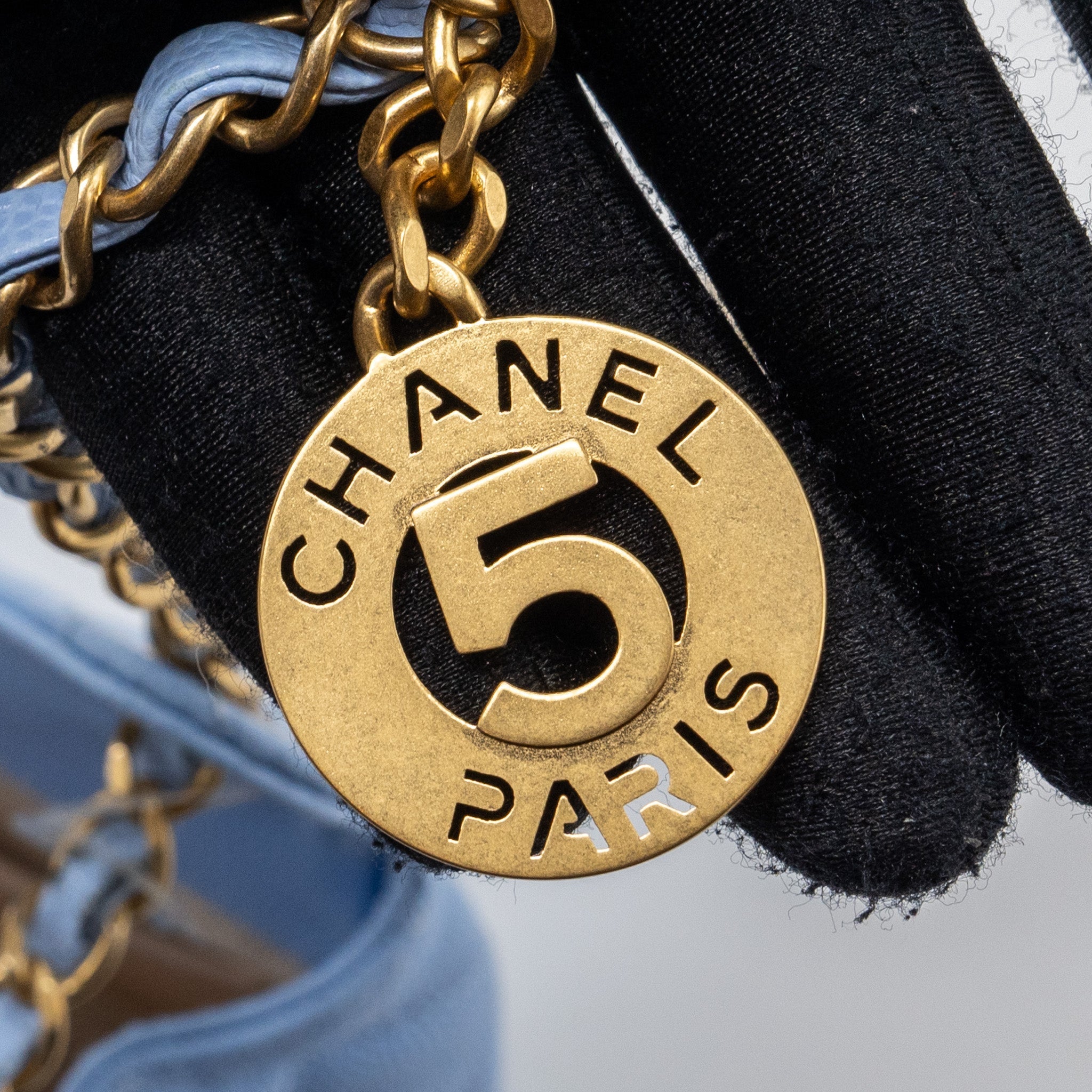 Chanel 23c Small Hobo Bag Caviar Light Blue (Microchip)