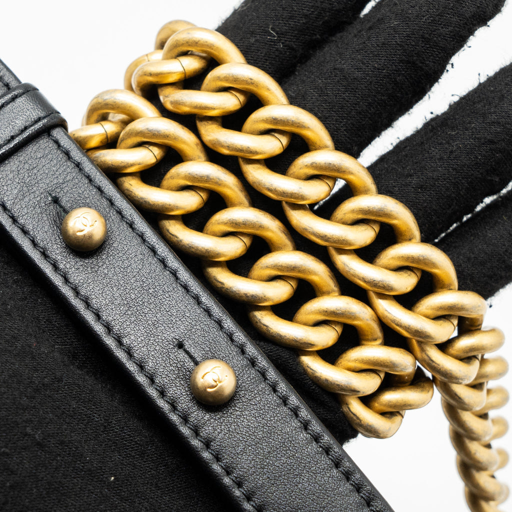 Chanel Medium Boy Bag Calfskin Black
