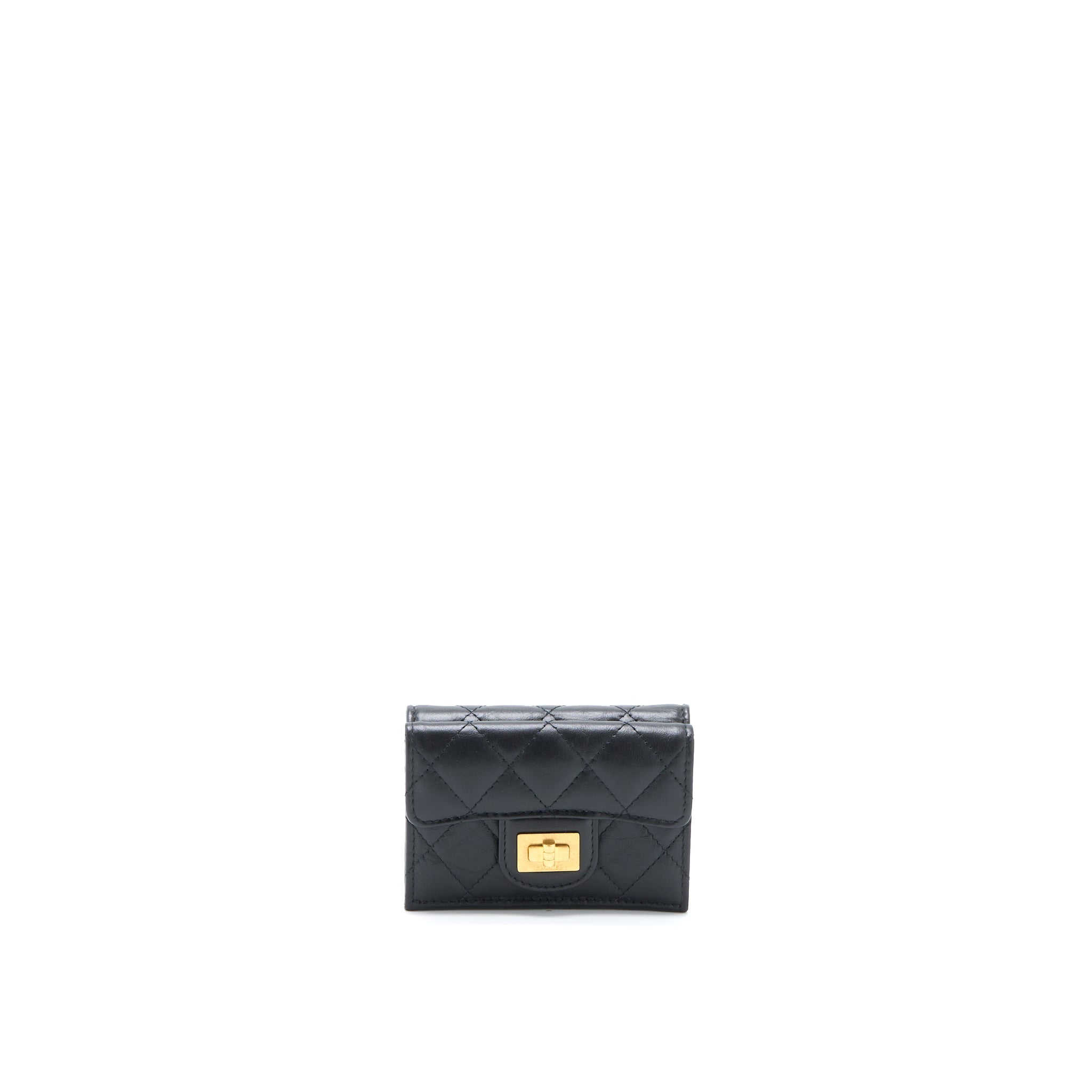 Chanel Reissue Compact Wallet Calfskin Black
