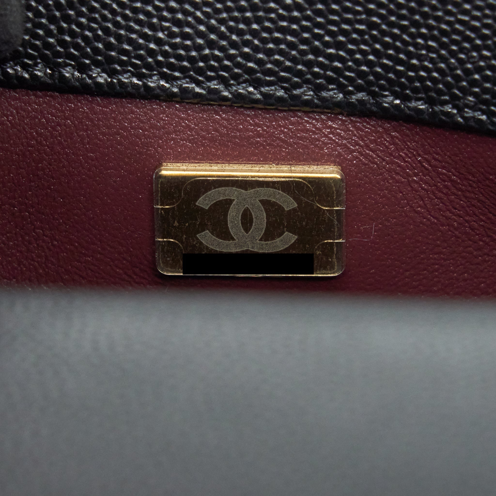 Chanel Mini Coco Handle Caviar Black L