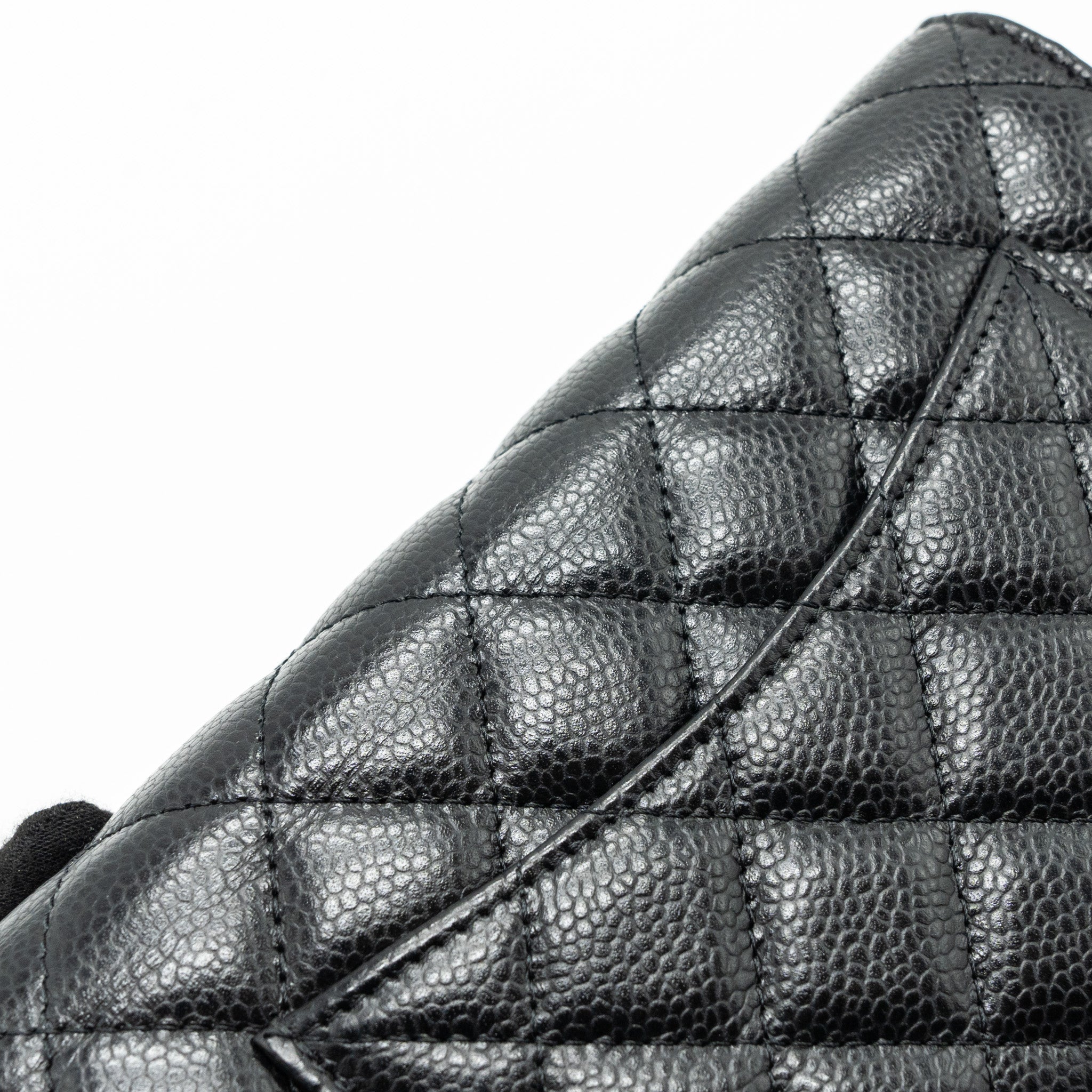 Chanel Classic Wallet On Chain Caviar Black  (microchip)