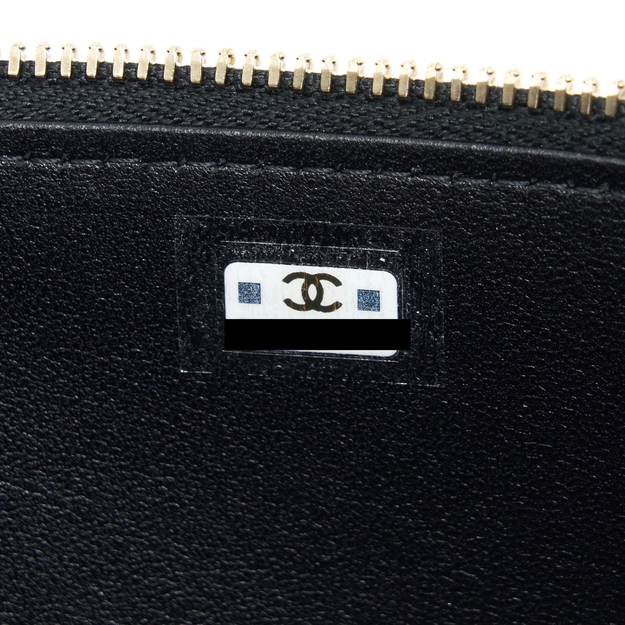 Chanel 22A Mini Top Handle Long Vanity With Chain Lambskin Black L (Microchip)