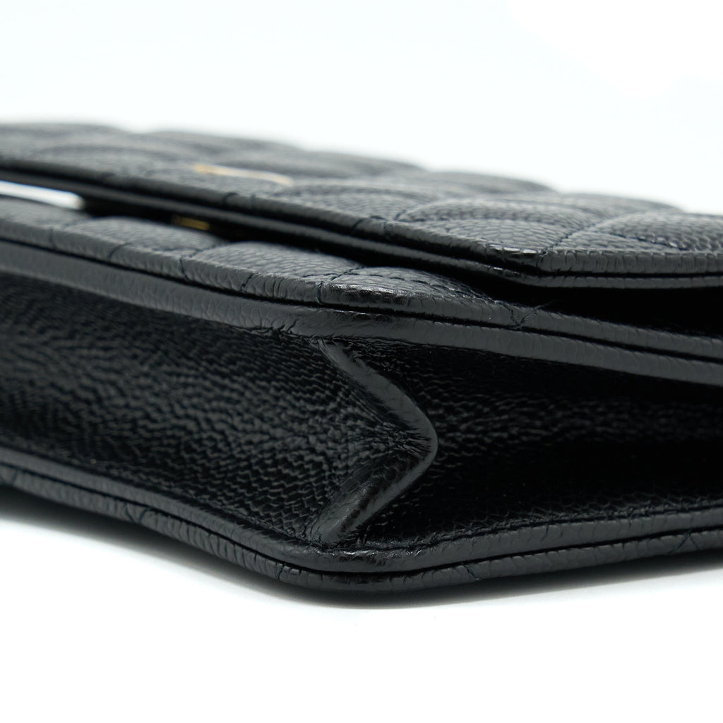 Chanel Classic Wallet On Chain Caviar Black