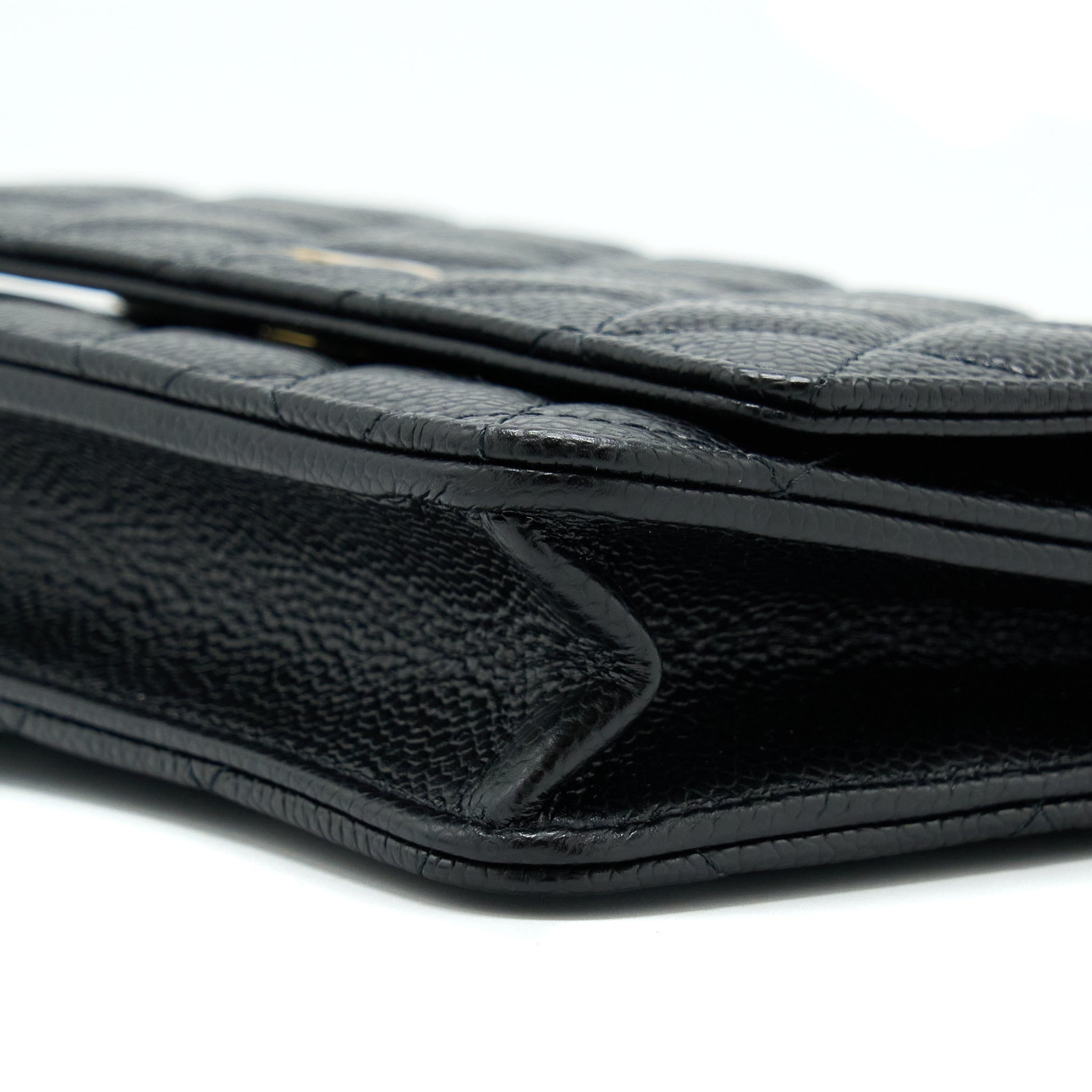 Chanel Classic Wallet On Chain Caviar Black
