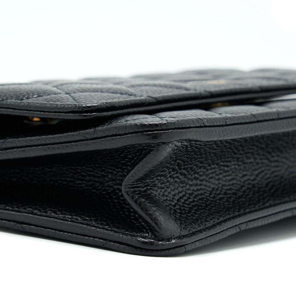 Chanel Classic Wallet On Chain Caviar Black