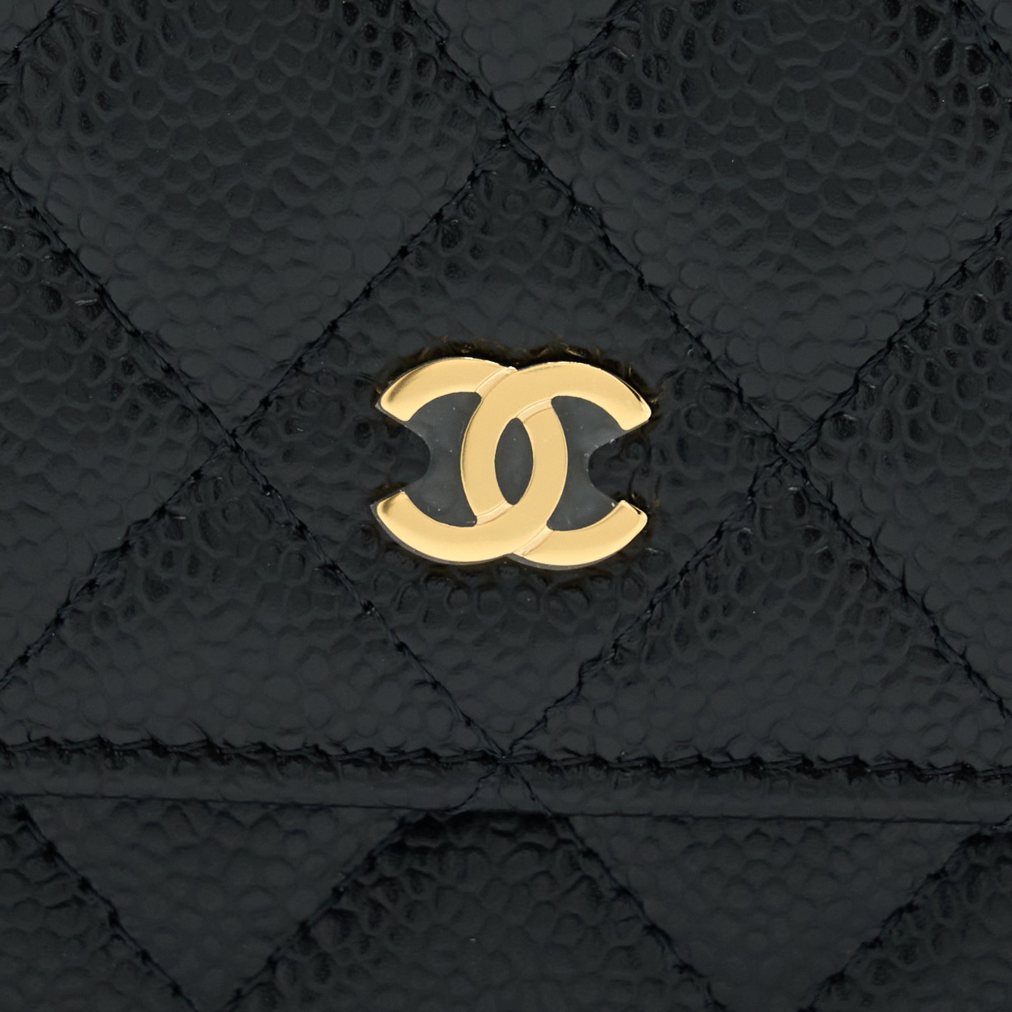 Chanel Classic Wallet On Chain Caviar Black