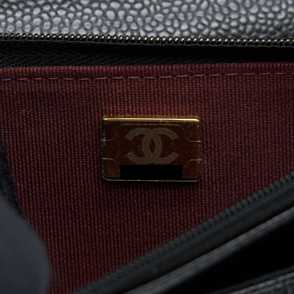 Chanel Classic Wallet On Chain Caviar Black
