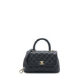 Chanel Small Coco Handle Caviar Black L