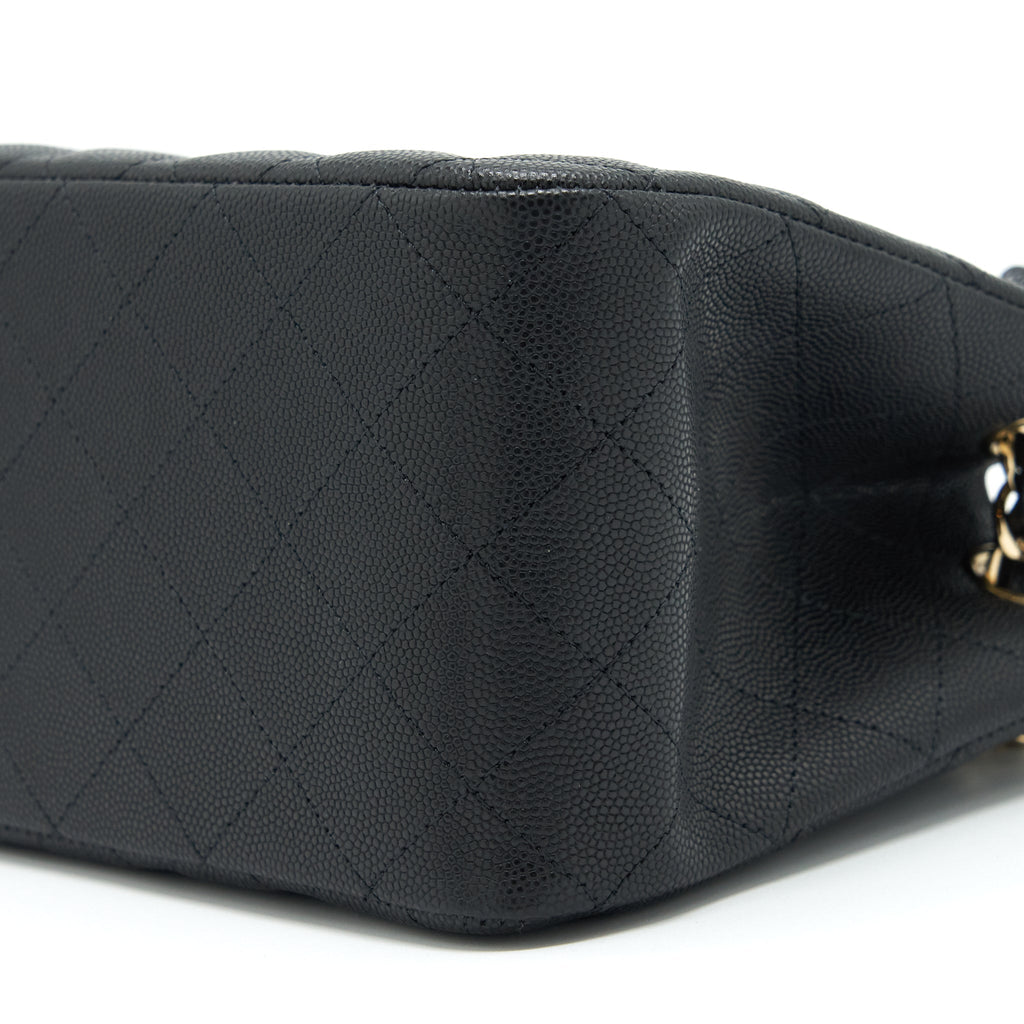 Chanel 22S Bucket Bag Caviar Black L