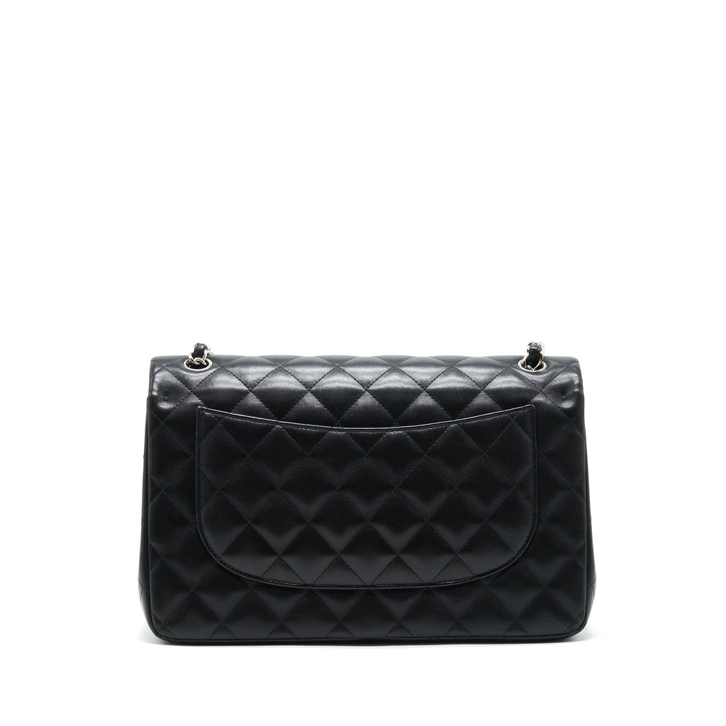Chanel Classic jumbo Double flap Bag Lambskin Black