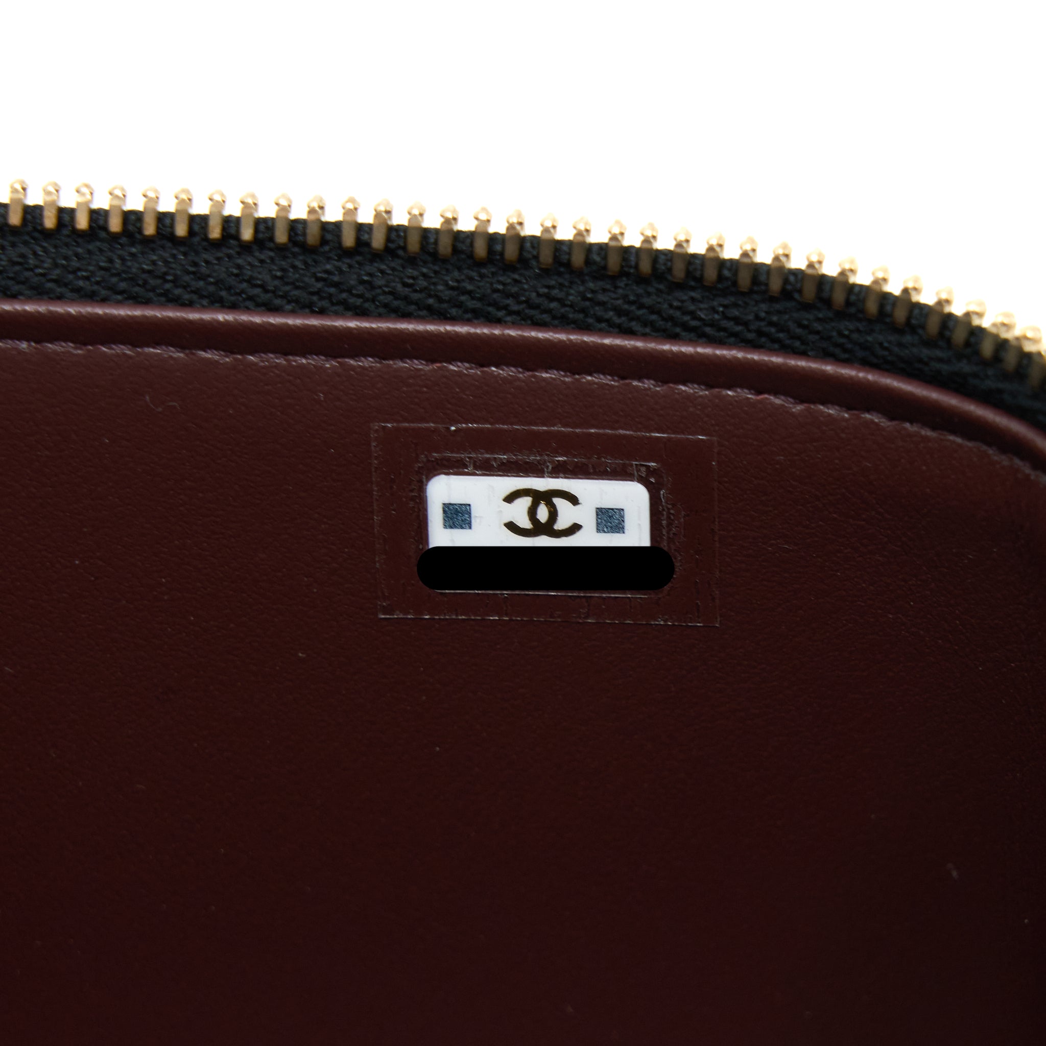 Chanel Long Vanity with Chain Caviar Black L (Microchip)