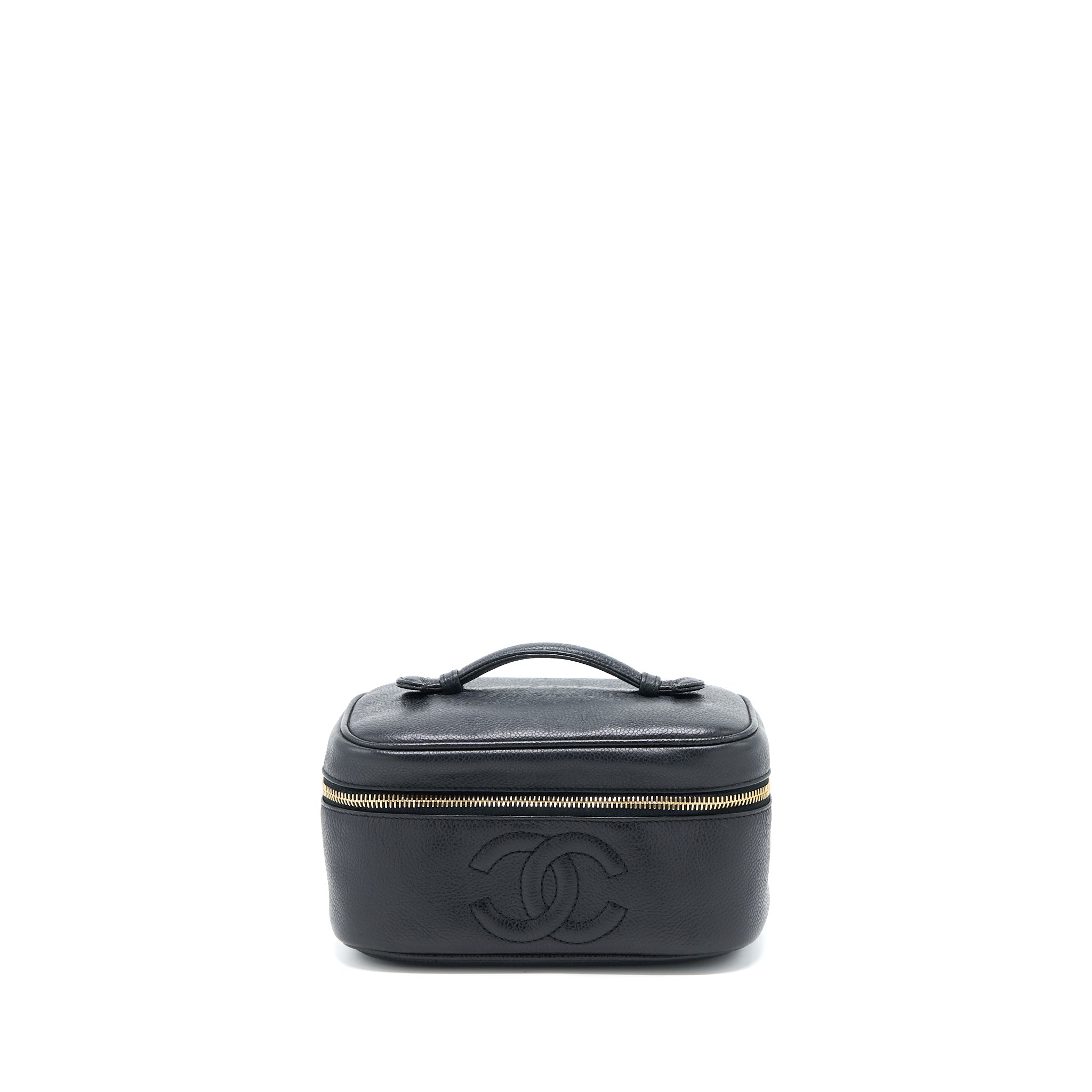 Chanel Vintage Vanity Case Caviar Black