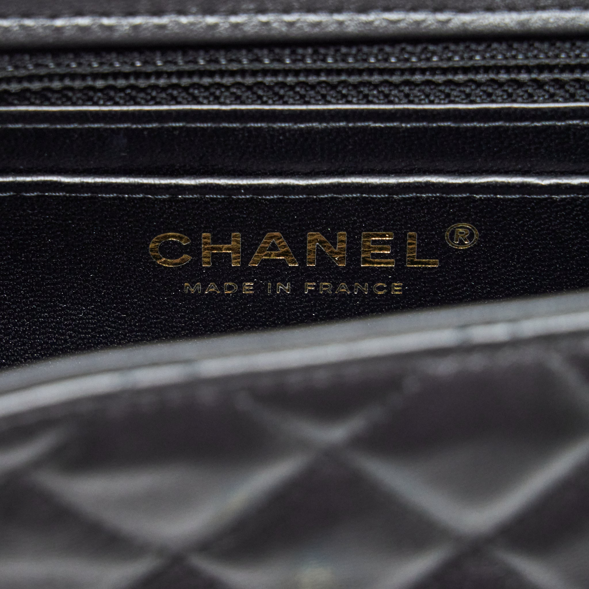 Chanel Mini Rectangular Flap Bag Lambskin Black L
