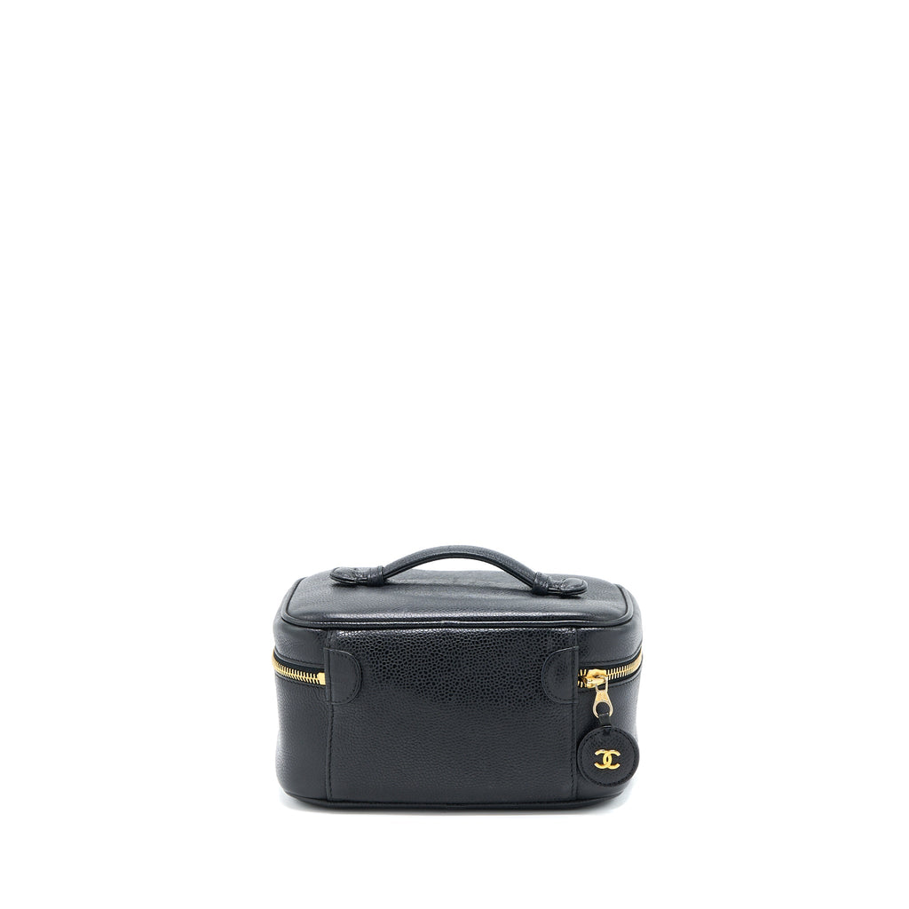 Chanel Vintage Vanity Case Caviar Black