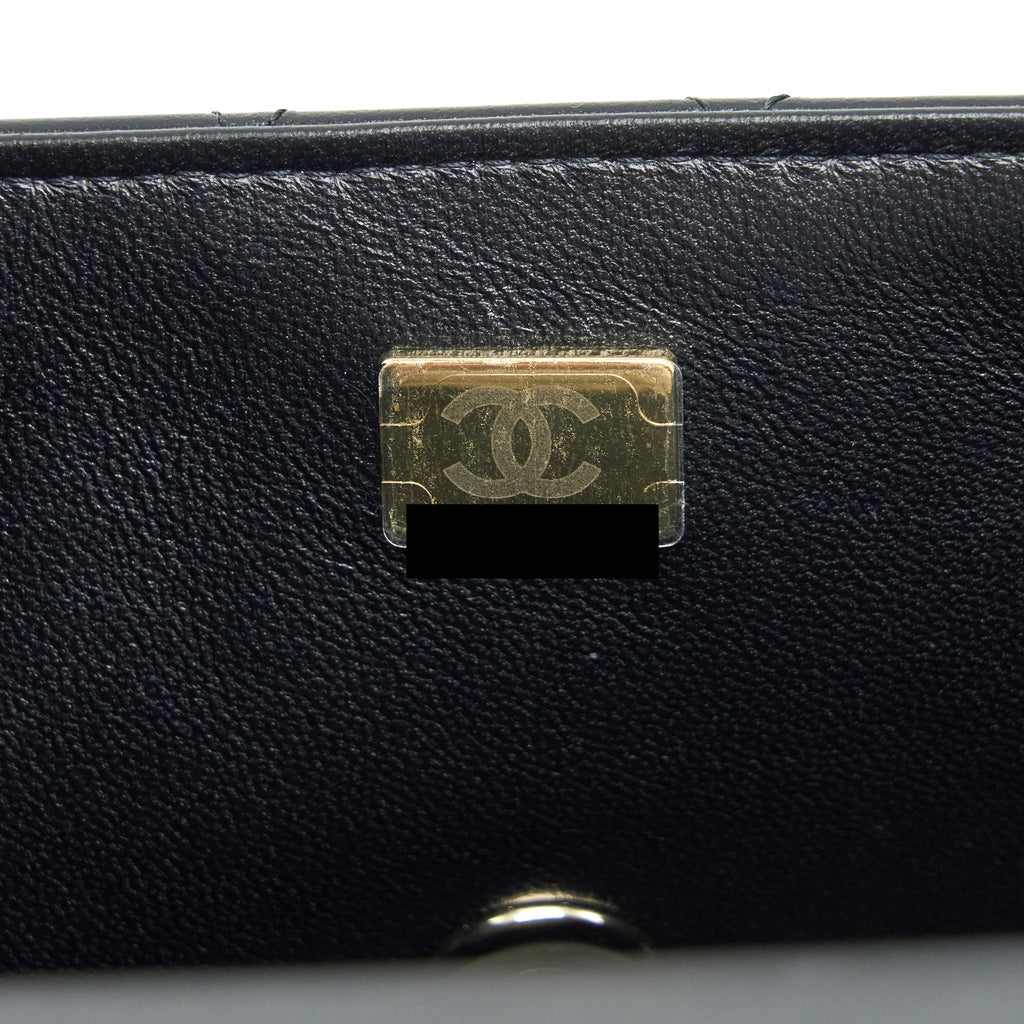 Chanel Mini Rectangular Flap Bag Lambskin Black L